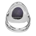 Gorgeous Charoite Gemstone & 925 Silver Vintage Style Wedding Ring Handmade Jewelry